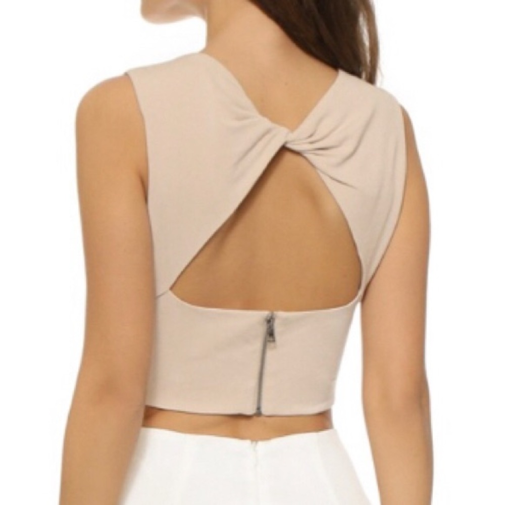 Alice + Olivia Air Nude Crop Top